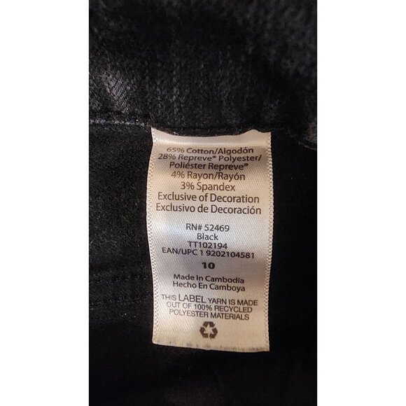 Time & True Black mid-rise women's shorts 10 - Picture 9 of 12